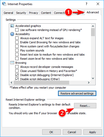 Windows 10 ei suuda puhverserveri seadeid tuvastada