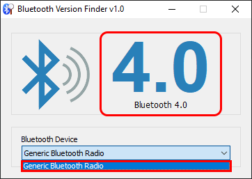 Bluetooth verziókereső