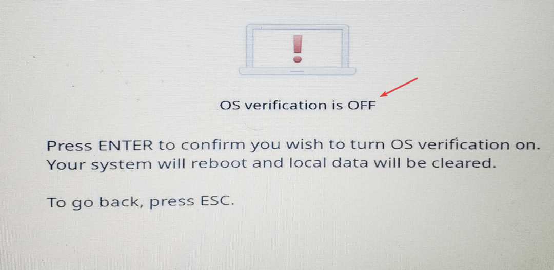 OS-verifisering er AV hvordan du installerer Windows 11 på Chromebook