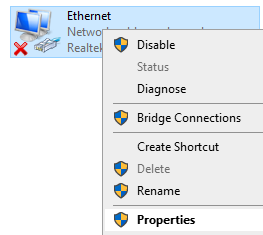 Ethernet-egenskaper