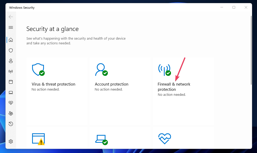 Windowsセキュリティ-ファイアウォールとネットワーク保護