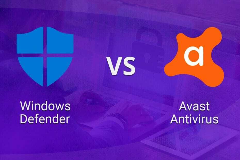 windows დამცველი vs avast