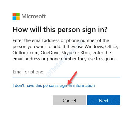 Microsoft-konto Jag har inte dessa personer inloggningsinformation