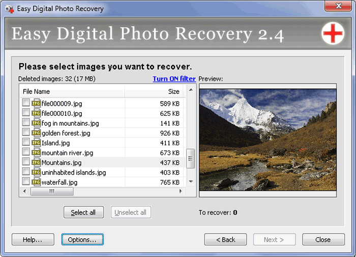 Obnovte odstránené fotografie z počítača