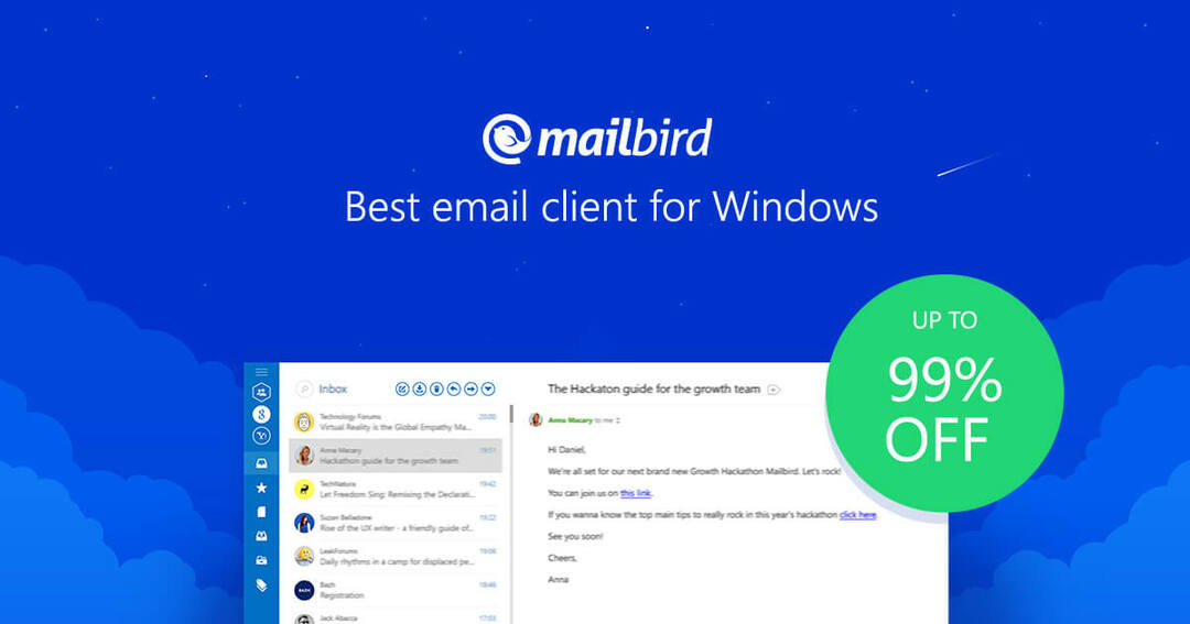 MailBird - sähköpostiohjelmat BT-internetille