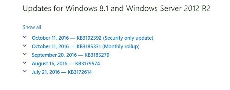 Windows 8.1 KB3185331 ყოველთვიური განახლების განახლება აუმჯობესებს სისტემის უსაფრთხოებას