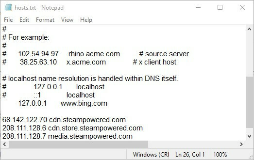file host bloccato aggiornamento steam