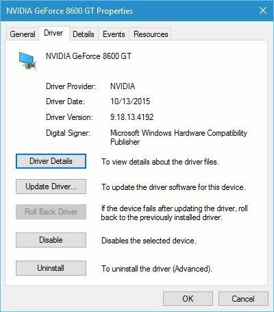 Selhání kontroly zabezpečení jádra Photoshop Windows 10