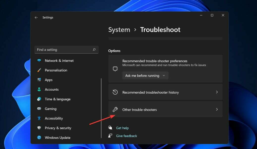 other-troubleshooters-option Microsoft Store on estetty