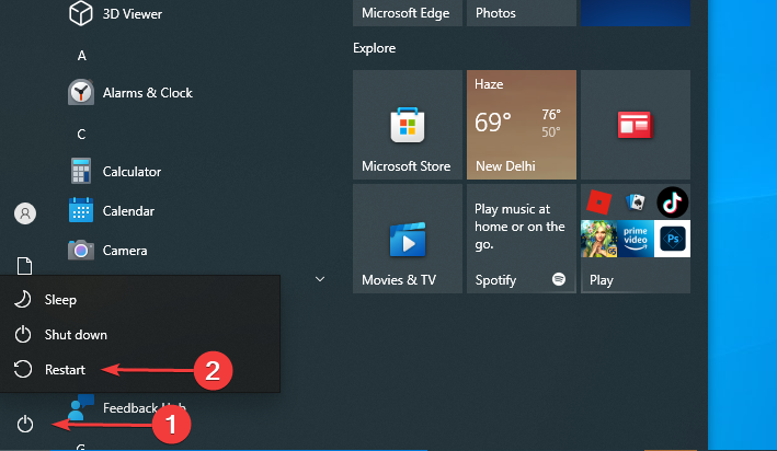 Windows 10'u onarmak için Windows RE'de yeniden başlatın