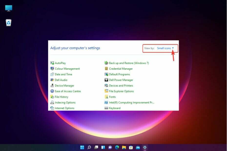 Windows 11 제어판을 클래식 보기로 변경하는 방법