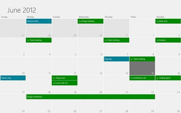 Як: Друк календаря в Windows 8, 8.1