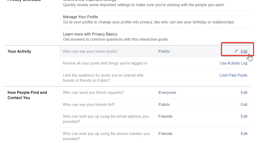 modificar-privacidad-protección-de-captura-de-pantalla-de-facebook