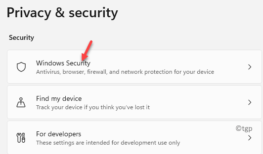 Privacidad y seguridad Seguridad de Windows Mín.