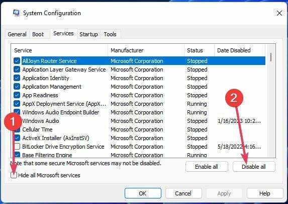 Poista kaikki painikkeet käytöstä Windows 11 kopioi liittäminen ei toimi