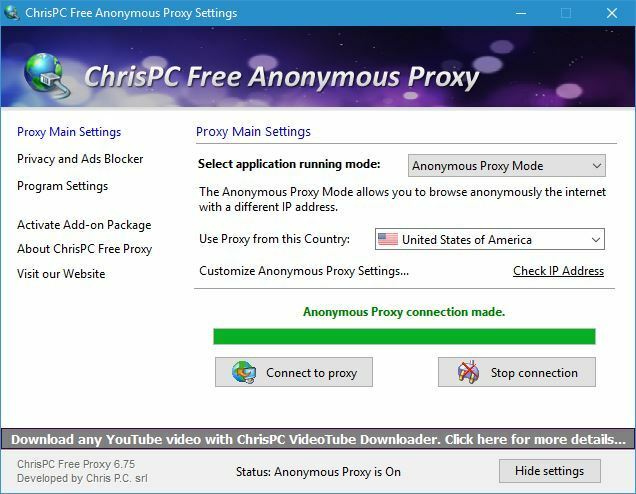 프록시 도구-chrisPC- 익명 무료 프록시 -1