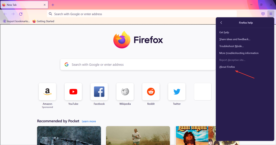 Über Firefox