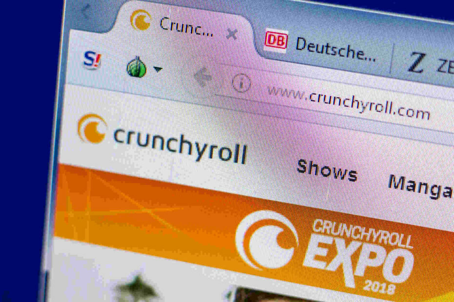 Помилка поганого шлюзу Crunchyroll