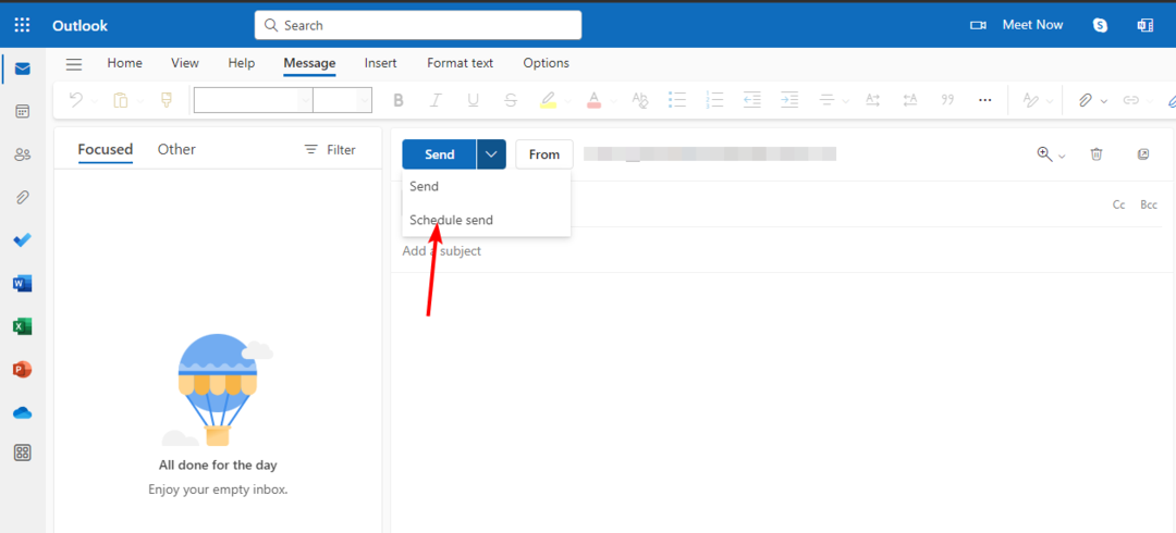 Как да отложите изпращането на имейл в Outlook