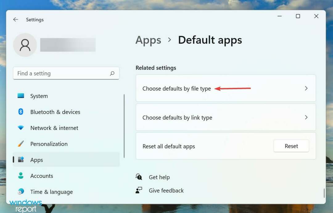 Windows 11 dosya ilişkilendirmesini kaldırmak için dosya türüne göre varsayılanları seçin