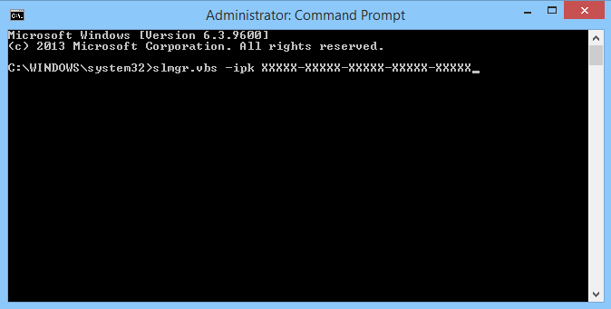 قم بتنفيذ الأمر Slmgr.vbs