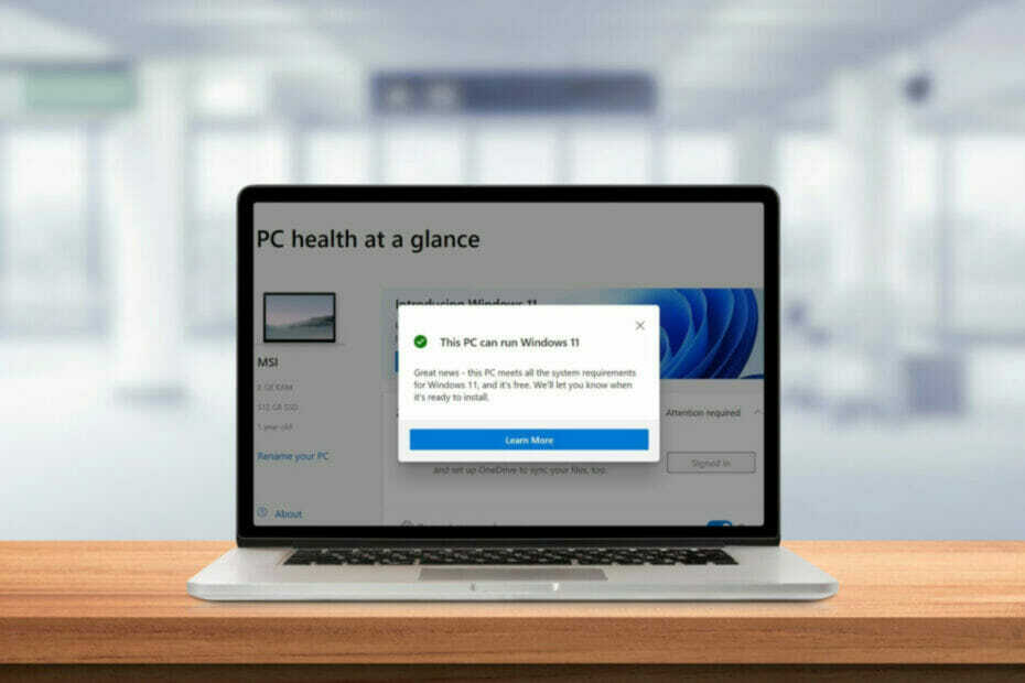 Med verificer kompatibilitet med PC-brug til Windows 11