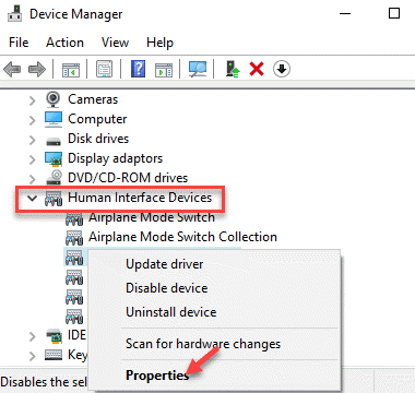 Device Manager Human Interface Devices Wacom Tablet Properties