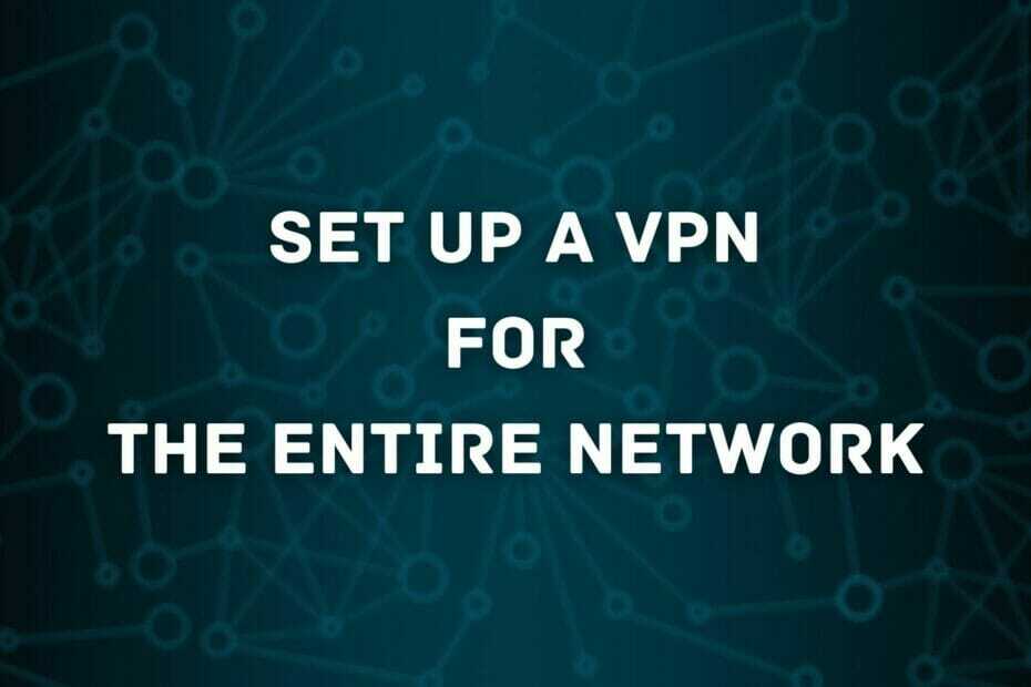 VPN pentru întreaga rețea