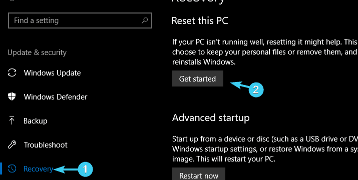 al tekst mangler i Windows 10