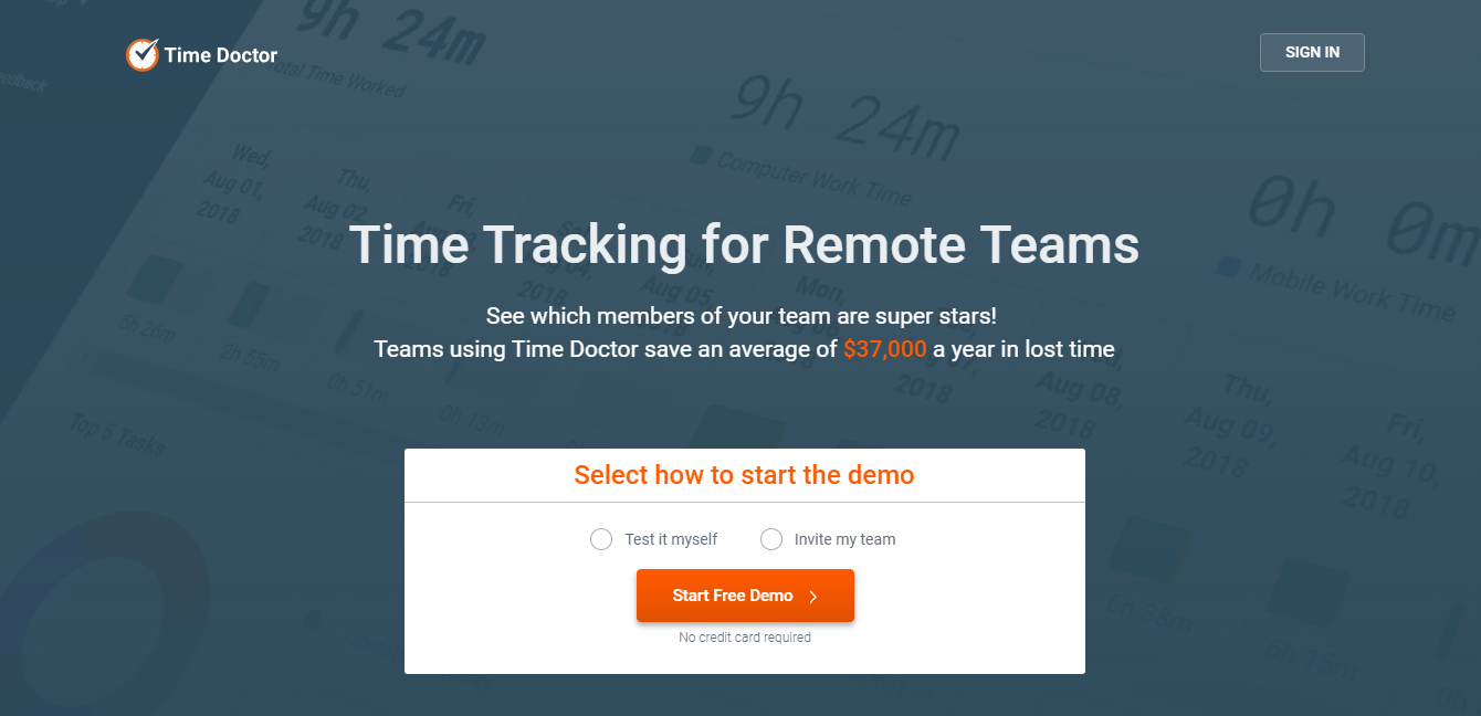 Time Doctor - програмне забезпечення для відпустки