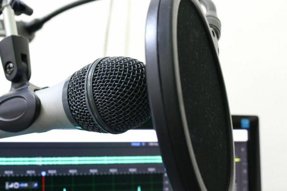 Mikrofono spragtelėjimo filtras - artimas mikrofonas