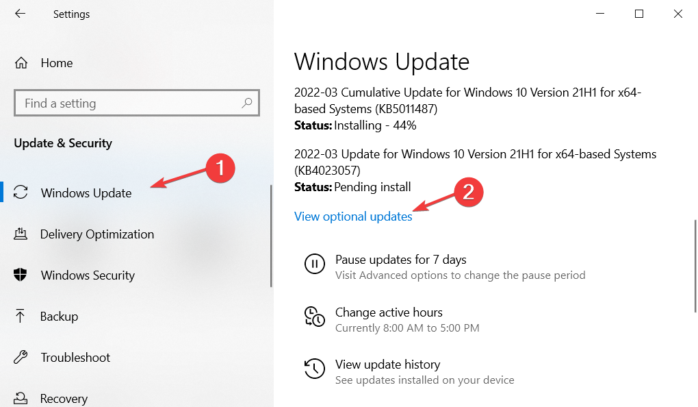 windows-update-opzionale le app di Windows 10 si chiudono quando sono ridotte a icona