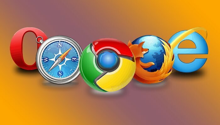 browser yang berbeda