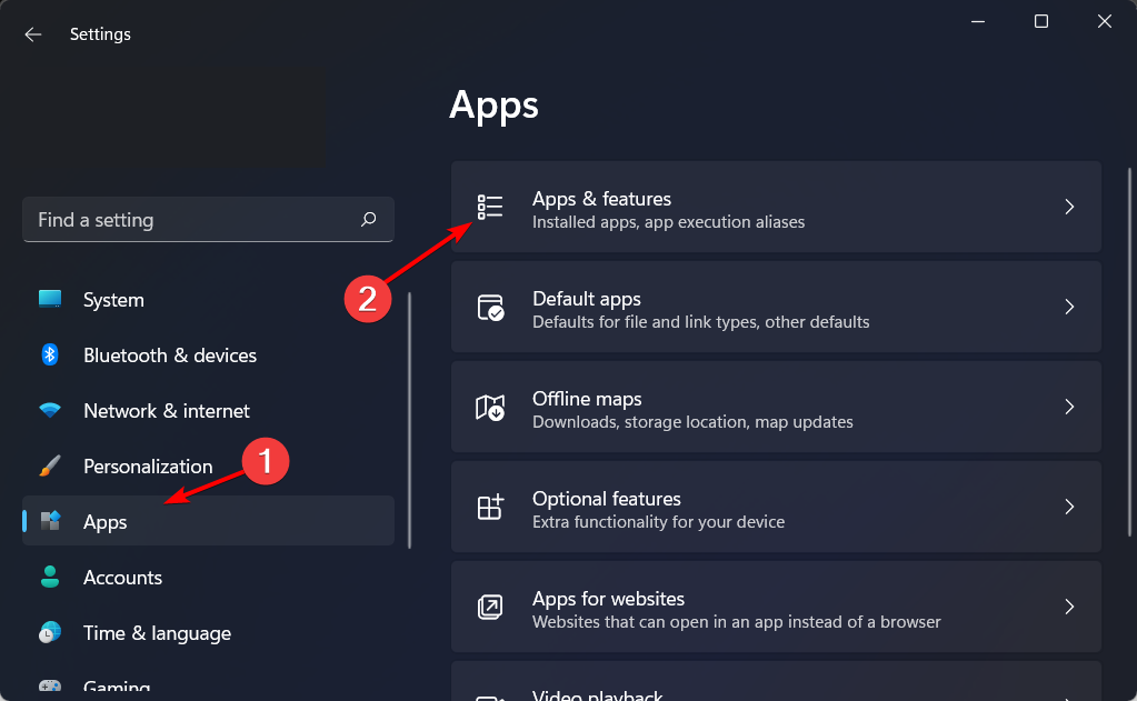 apps-features dove si trova il pulsante del menu di Chrome