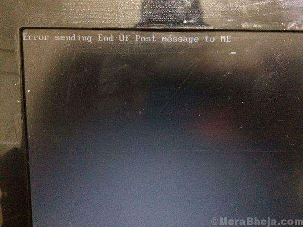 Remediați eroarea de trimitere a mesajului de finalizare a mesajului către ME în Windows 10