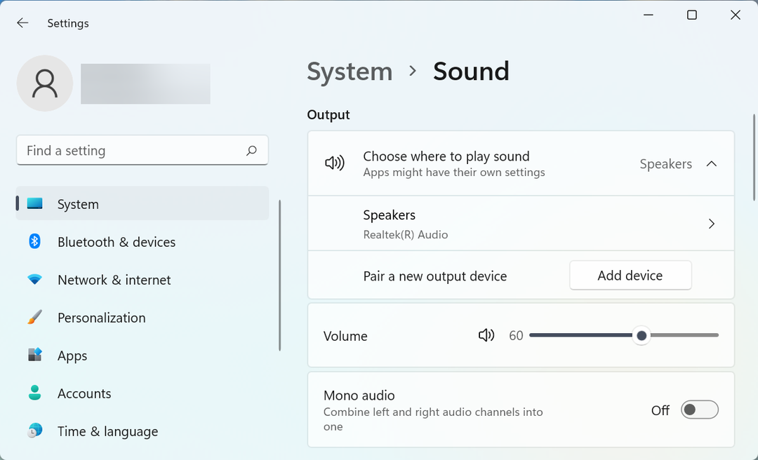 الإصلاح: طقطقة الصوت وتشويه الصوت في Windows 11