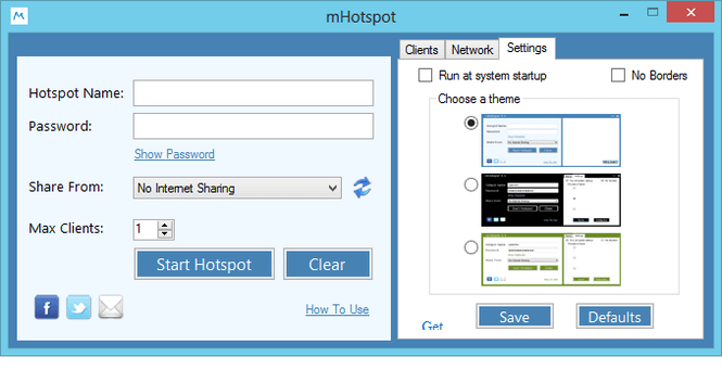 MHotSpot-ohjelmisto pc