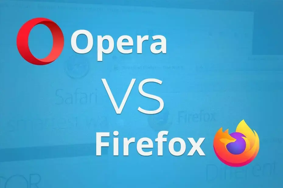 Oper vs Firefox