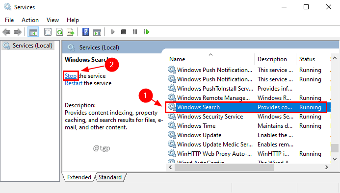 Windows-Suche Min