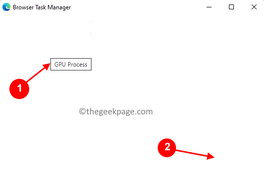 Browser Task Manager Fine processo GPU Min