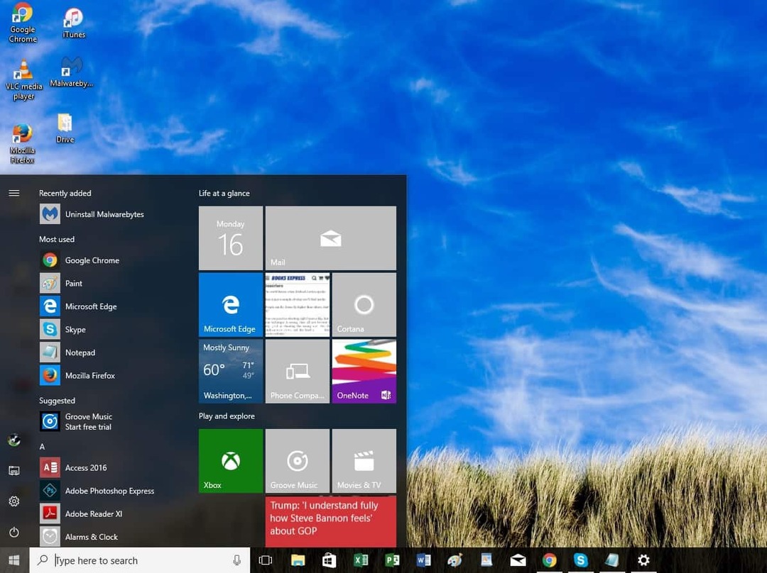 Wolken Windows 10 Thema