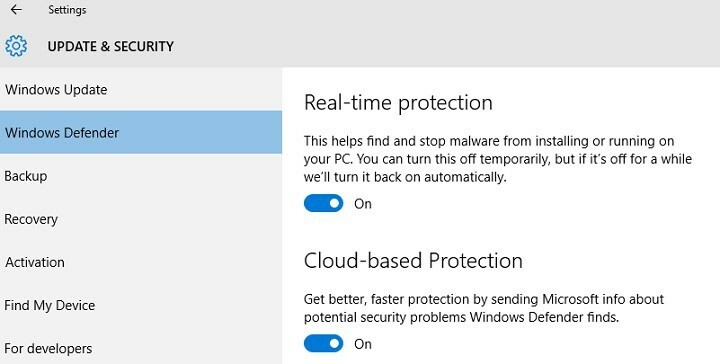 onemogućiti Windows Defender obljetnica ažuriranje instalirati -