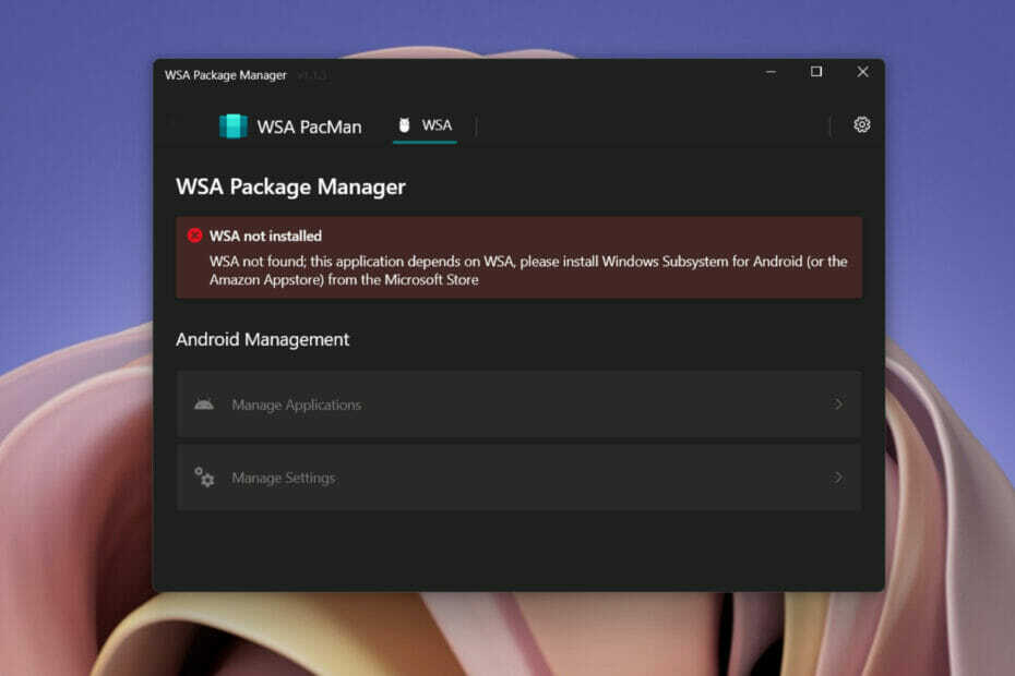Z WSA PacMan lahko tudi stransko naložite aplikacije za Android v sistemu Windows 11