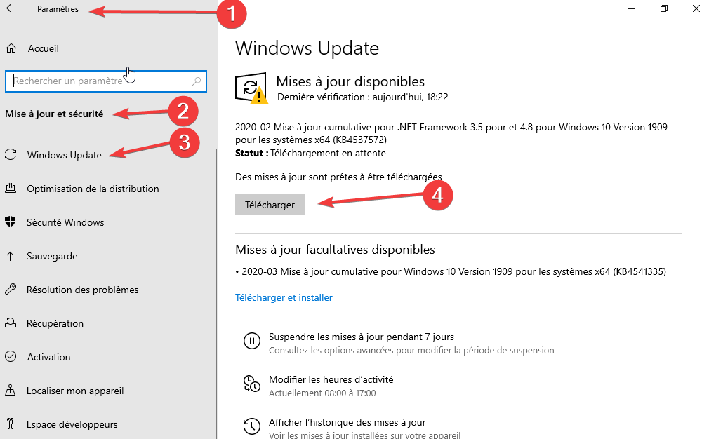 Onedrive Windows update een telecharger