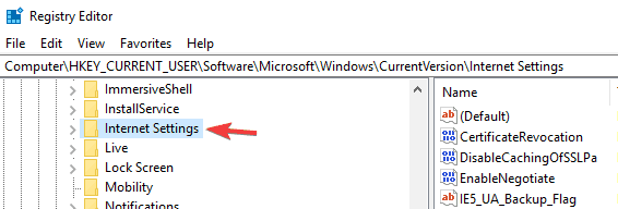 Puhverserveris on midagi valesti või aadress on vale Windows 10