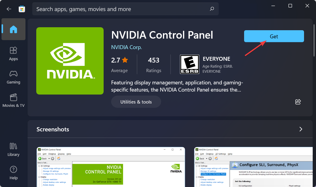 get-nvidia Липсва контролен панел на nvidia 