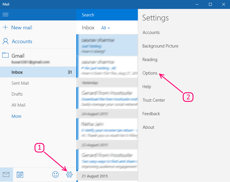 Sähköposti-ilmoituksen ottaminen käyttöön äänellä Windows 10: ssä