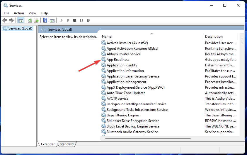 Услуги за готовност на приложението Windows 11 грешка при актуализиране 0x800f0922