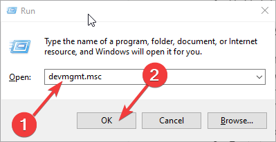 dialogové okno spuštění systému Windows