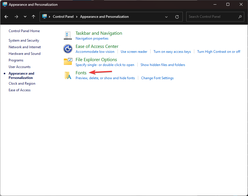 explorer_Fonts – Juhtpaneel – Laadige alla ja installige uusi Microsoft Office’i fonte